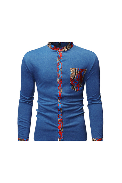 Cross Border Fashion Men's Shirt New African