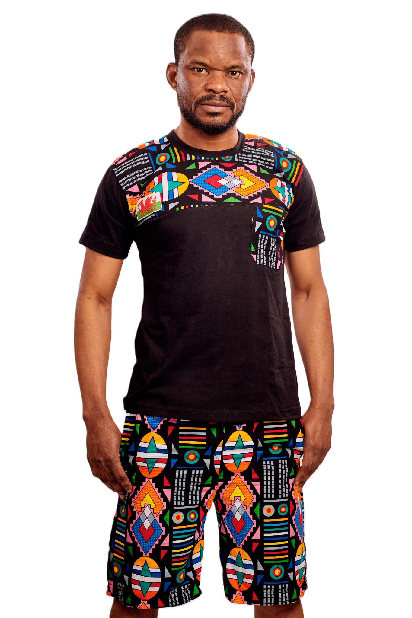 T-shirts and ankara short