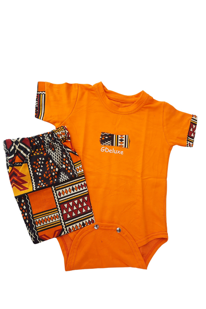 Premium 2 pieces Ankara T-shirt set