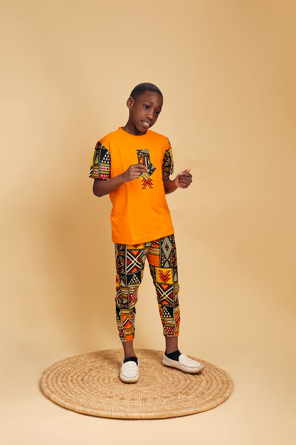 Premium 2 pieces Ankara T-shirt set