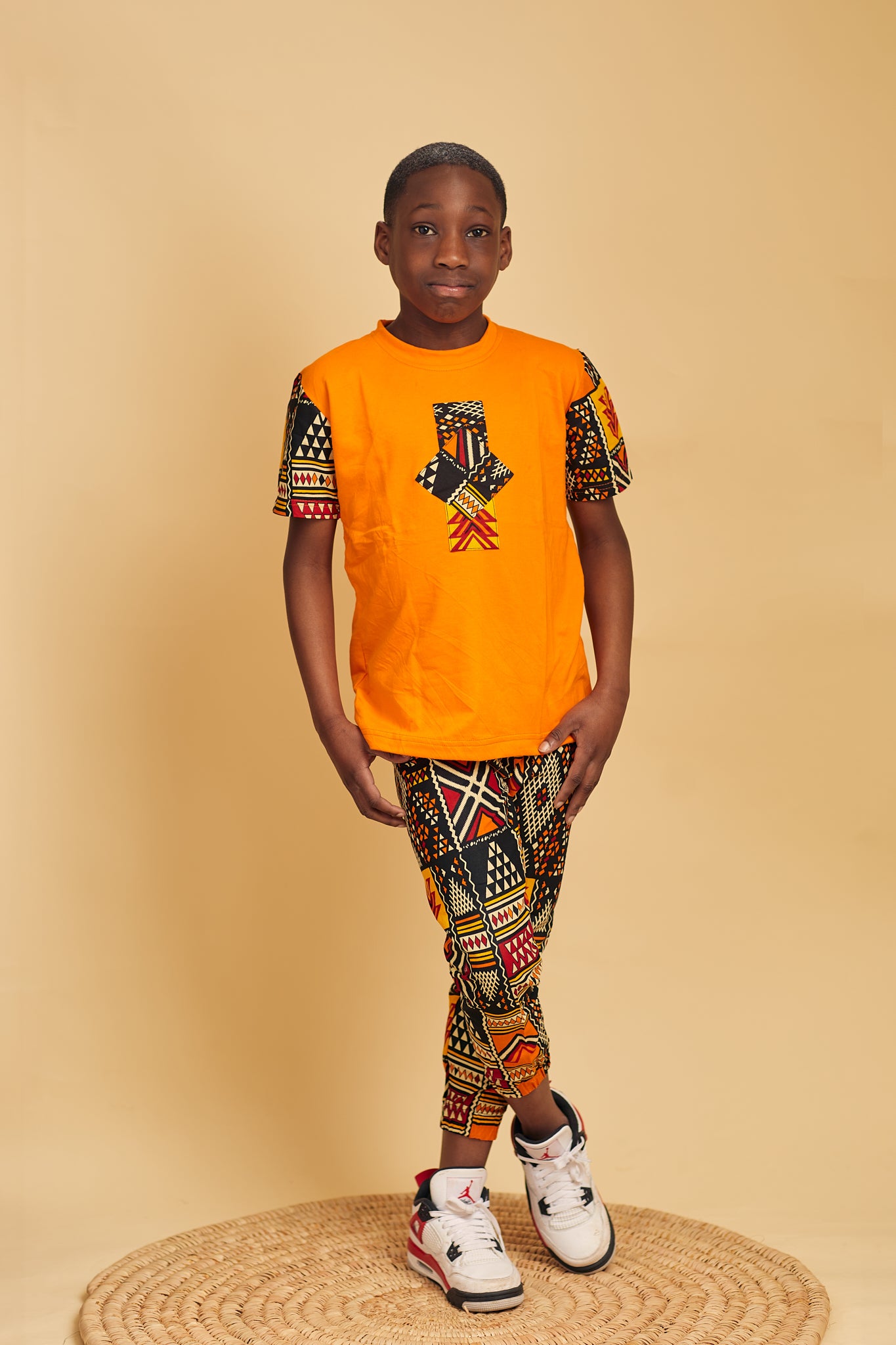 Premium 2 pieces Ankara T-shirt set