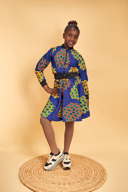 African style 2 pieces outfit set