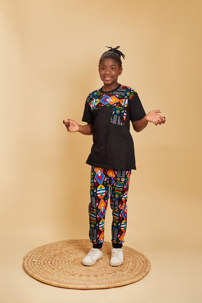 Premium Ankara T-shirts 2 pieces outfit set - Damilola