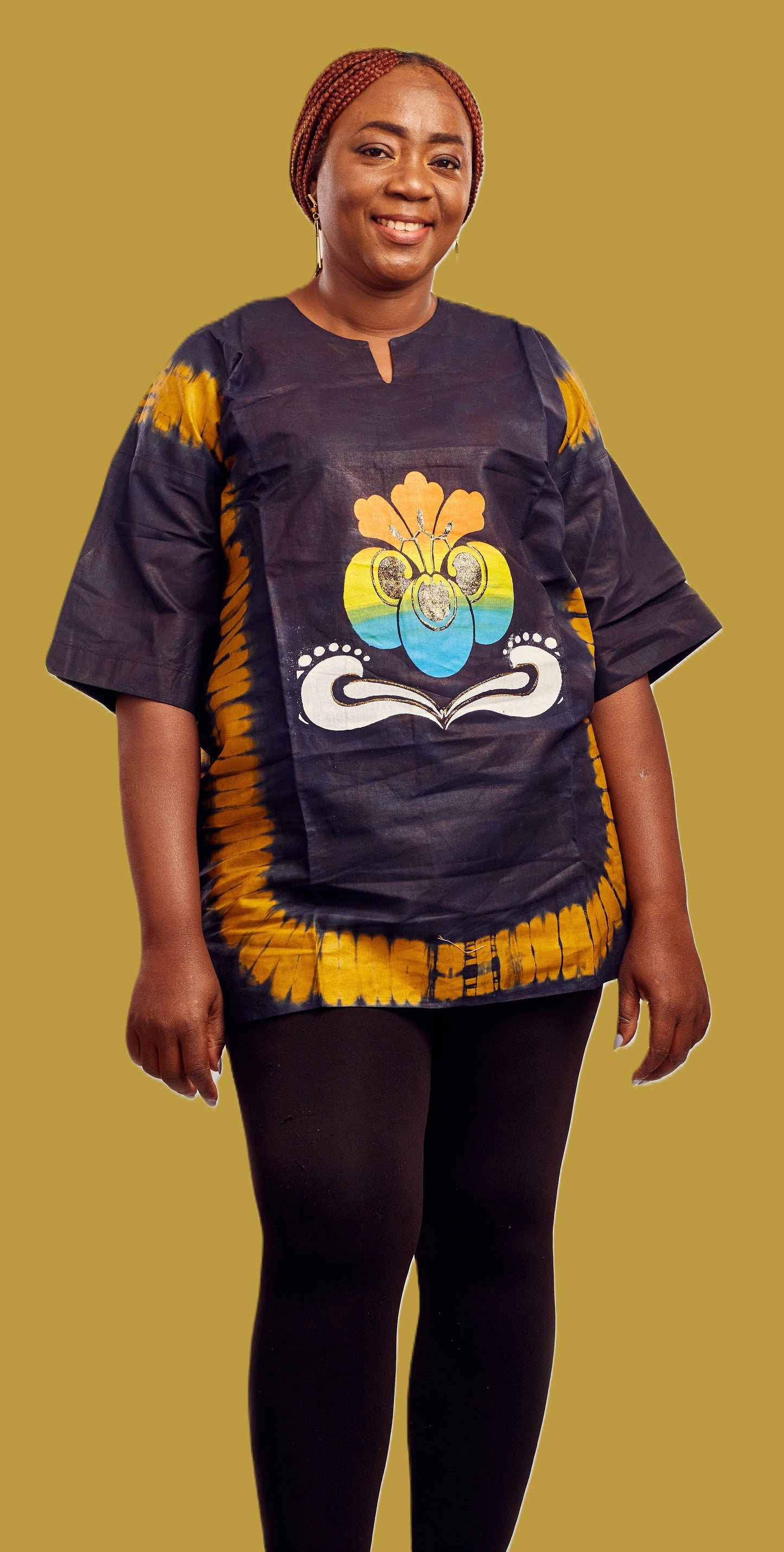 African fashion Batik top